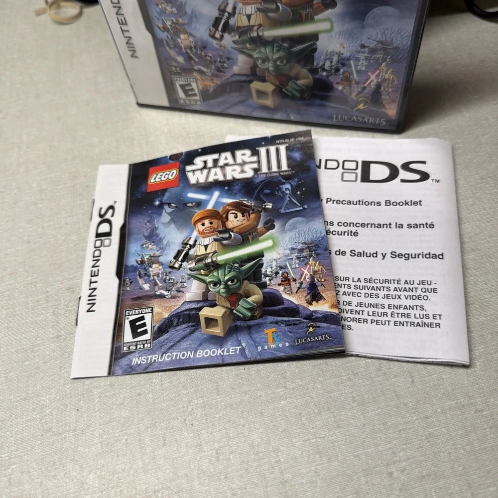 Nintendo DS Lego Star Wars III The Clone Wars CASE ONLY No Game Cartridge Lucas